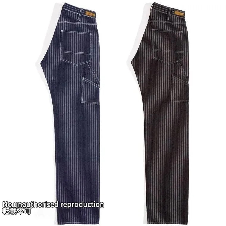 【814】12ozウォバッシュ エンジニアペインターパンツ/ブラック