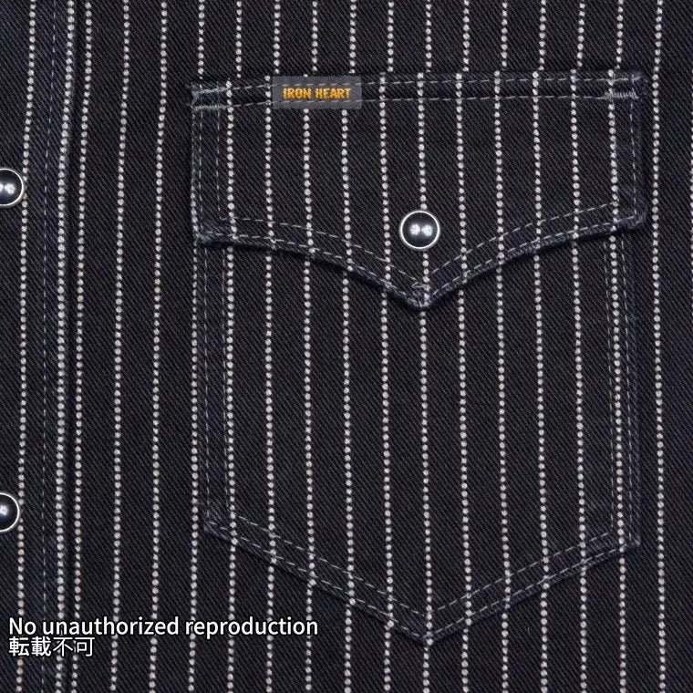 12oz ウォバッシュ ウエスタンシャツ/ブラック