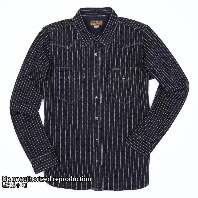 IHSH-62】12oz ウォバッシュ ウエスタンシャツ/ブラック – IRON HEART IHSH-62】12oz ウォバッシュ ウエスタンシャツ/ブラック – IRON HEART