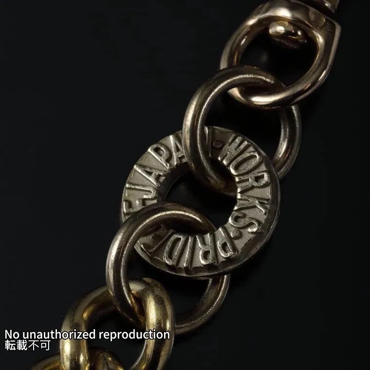 ナスカン×ナックルタイプ 真鍮ウォレットチェーン