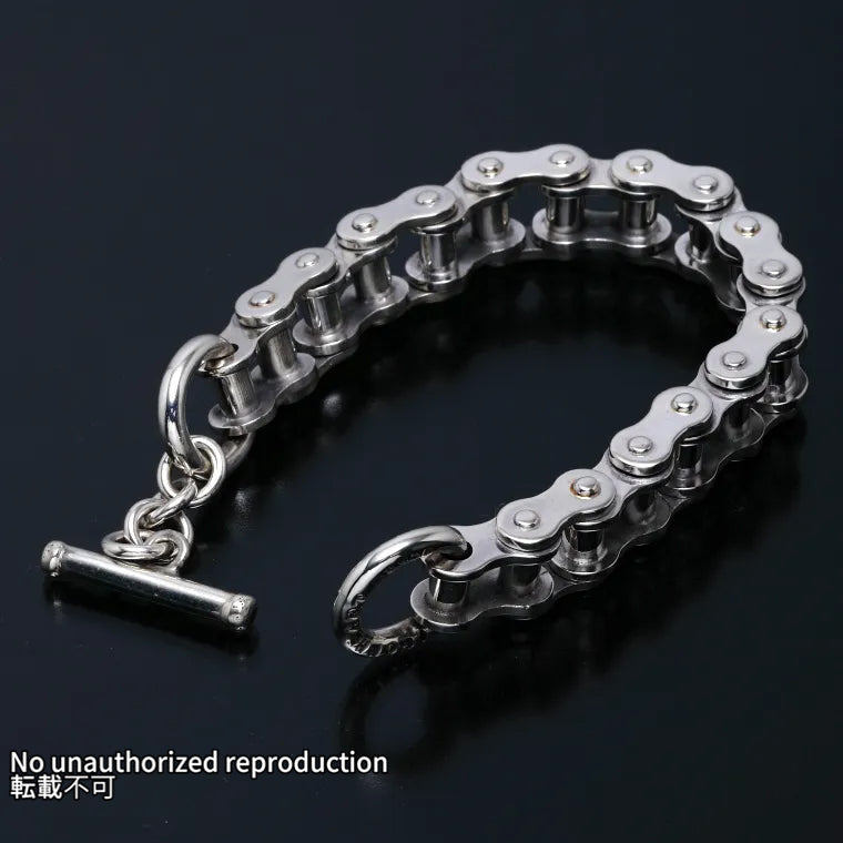 バイクチェーンタイプ シルバーブレスレット