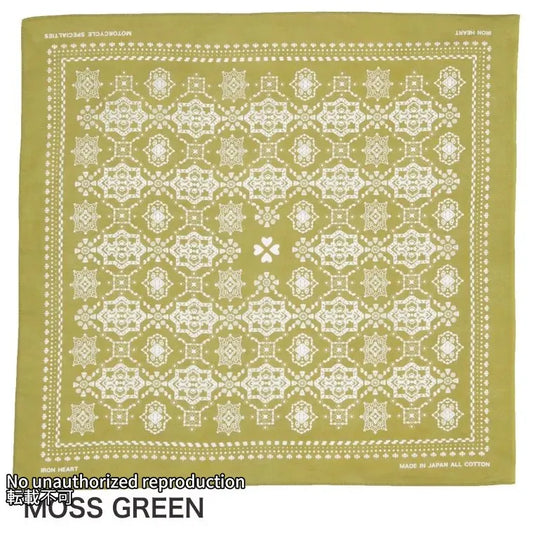 IRON HEARTオリジナルバンダナ/モスグリーン