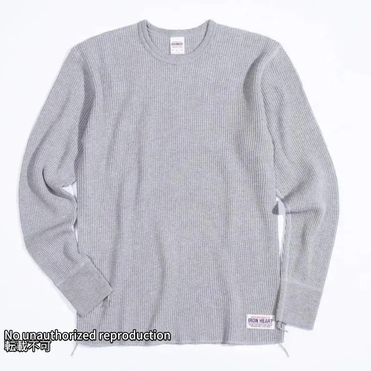 ヘビーサーマル クルーネックロングTシャツ/グレー