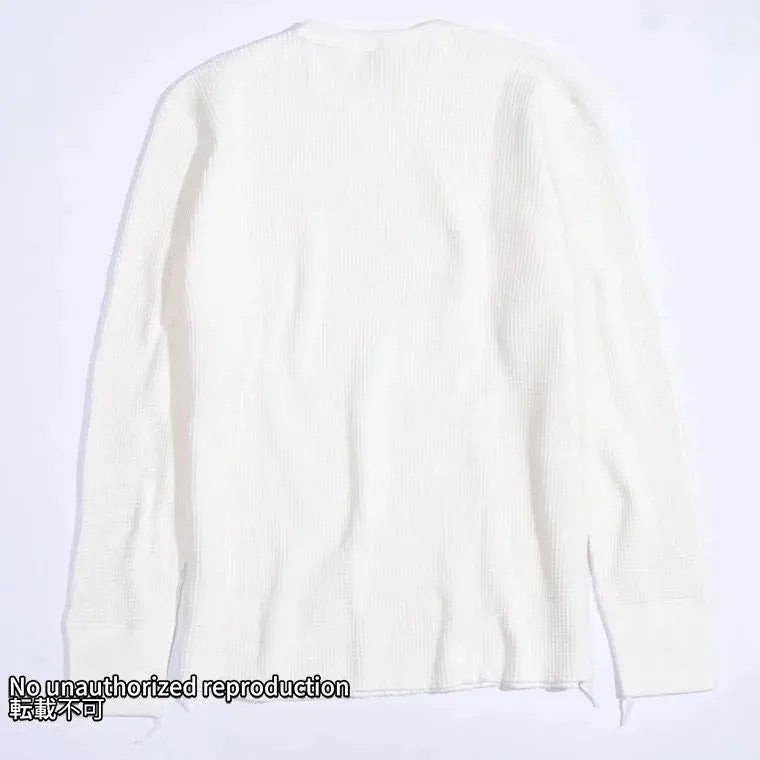 ヘビーサーマル クルーネックロングTシャツ/ホワイト