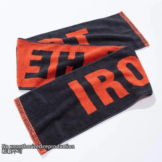 今治マフラータオル/ブラックxオレンジ