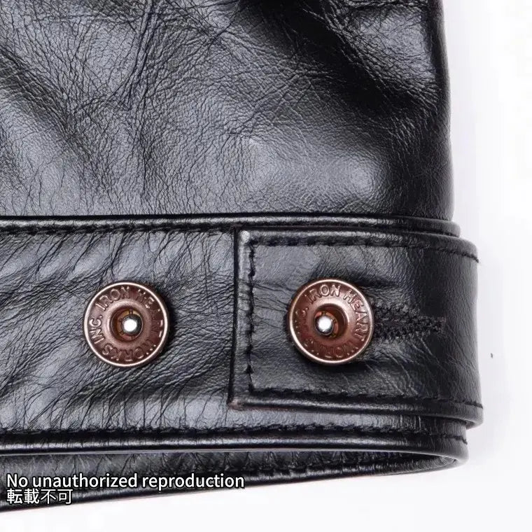 ホースハイド トラッカージャケット/ブラック