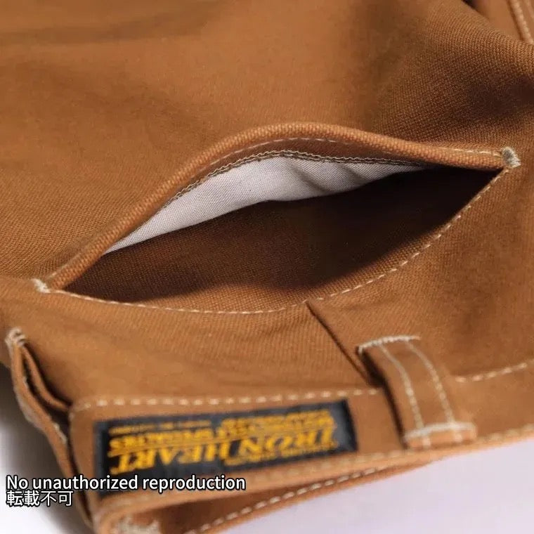 ブラウンダック×ナイロン ダブルニートラウザー