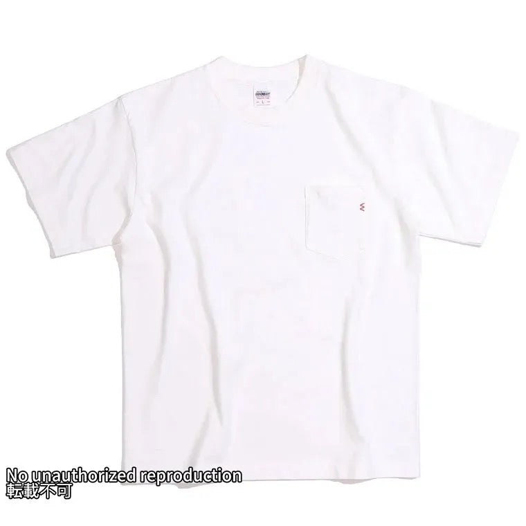 7.5oz半袖Tシャツ ポケットTシャツ:ホワイト