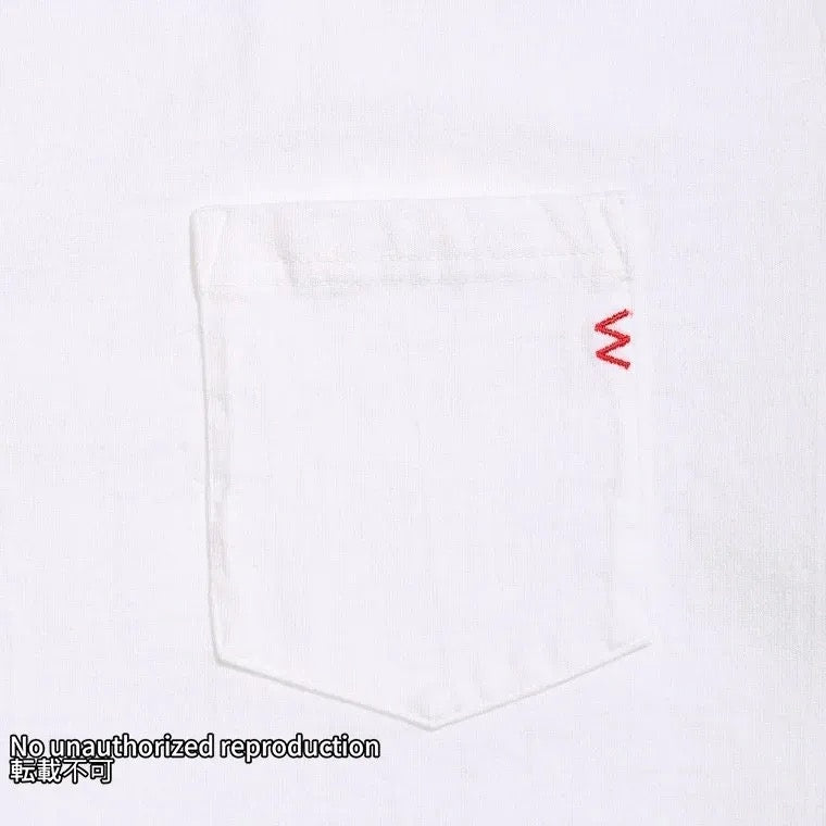 7.5oz半袖Tシャツ ポケットTシャツ:ホワイト