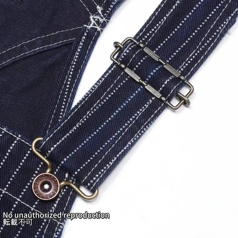 12ozインディゴウォバッシュ ダブルニーオーバーオール/インディゴ