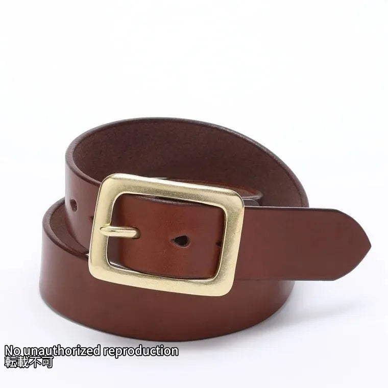 NEW栃木レザーベルト ギャリソンタイプ/ブラウン