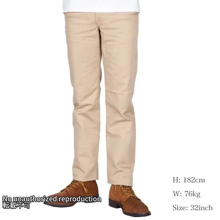 12ozヘビーチノトラウザーレギュラーフィット/カーキ
