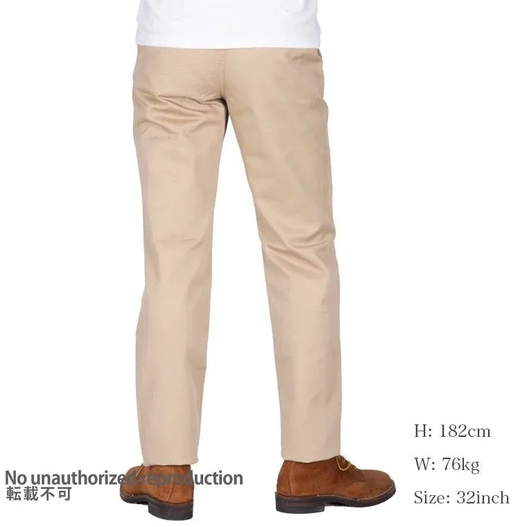 12ozヘビーチノトラウザーリラックスフィット/カーキ