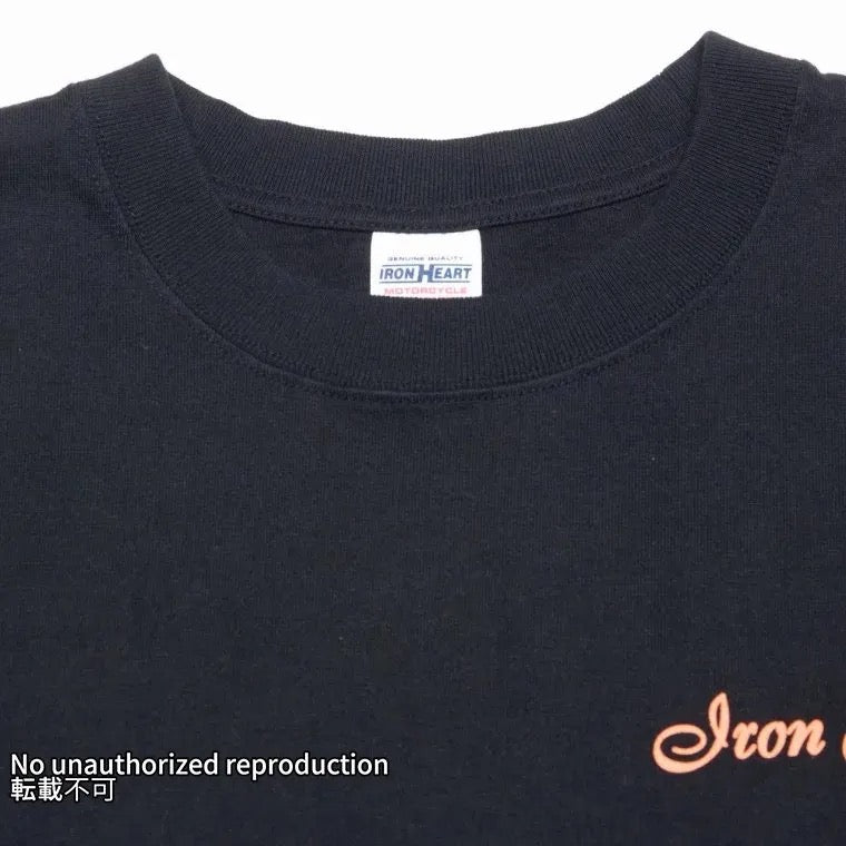 7.5ozループウィールクルーネック長袖Tシャツ/ブラック