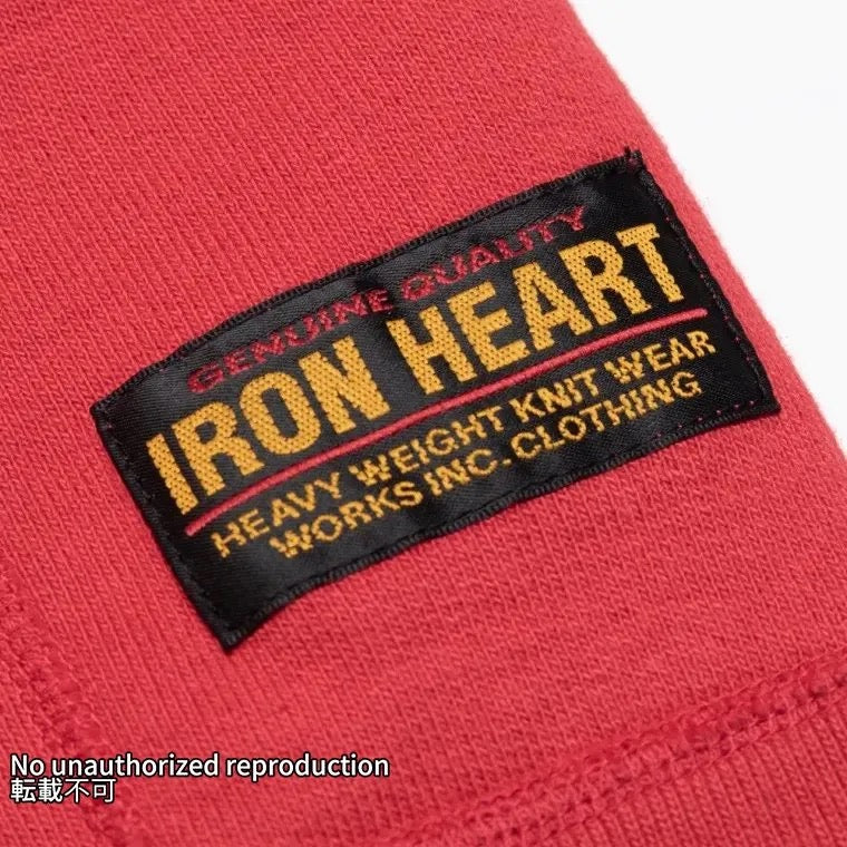 ヘビージップアップパーカー(IRONHEARTロゴ)/レッド