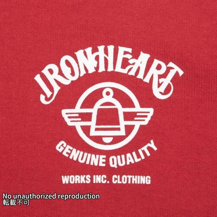 ヘビージップアップパーカー(IRONHEARTロゴ)/レッド