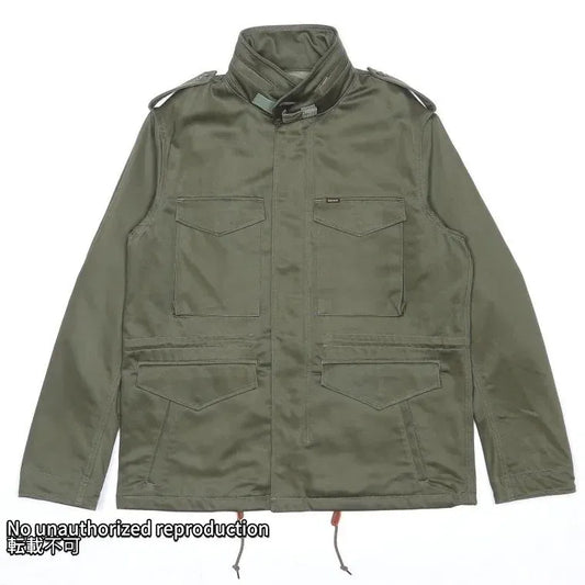 バックサテンM-65タイプフィールドジャケット/オリーブ