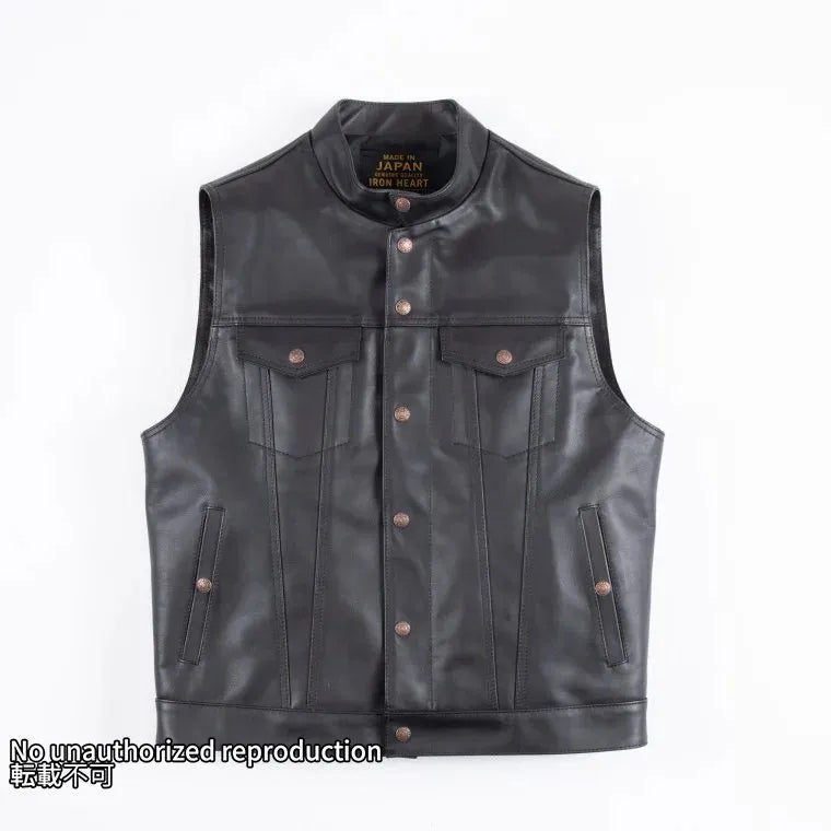 アットダーティー レザーベスト XL ブラック 牛革 AT-DIRTY VINTAGE アットダーティー レザーベスト XL ブラック 牛革 AT-DIRTY VINTAGE