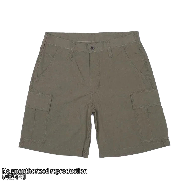 撥水加工リップストップカーゴショーツ/ODグリーン