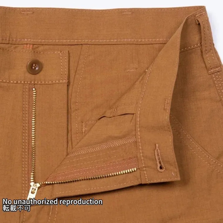 撥水加工リップストップカーゴショーツ/ブラウン
