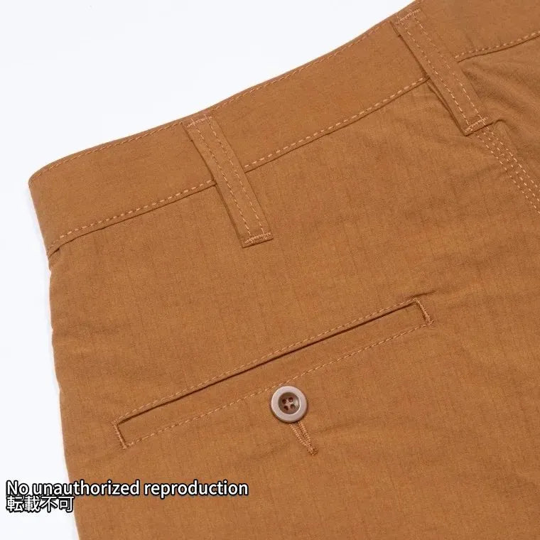 撥水加工リップストップカーゴショーツ/ブラウン