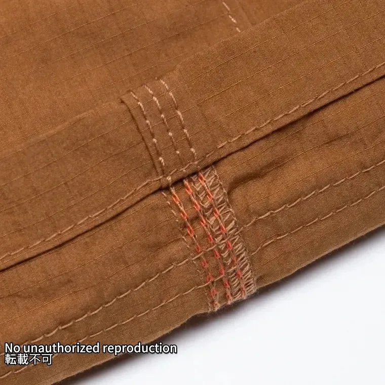 撥水加工リップストップカーゴショーツ/ブラウン