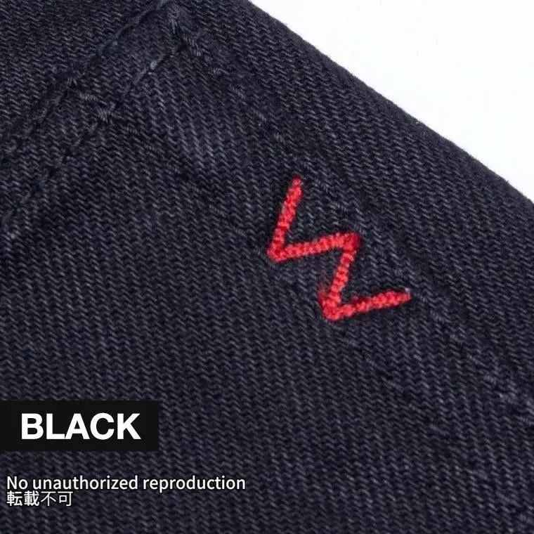 21oz セルビッチストレッチスーパースリムストレート/ブラック