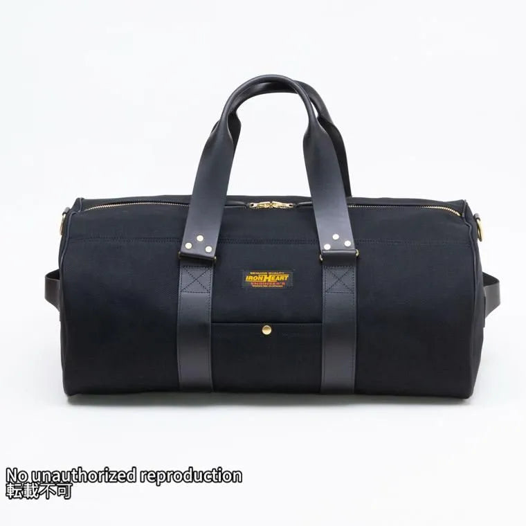 21oz黒鎧デニムビッグダッフルバッグ