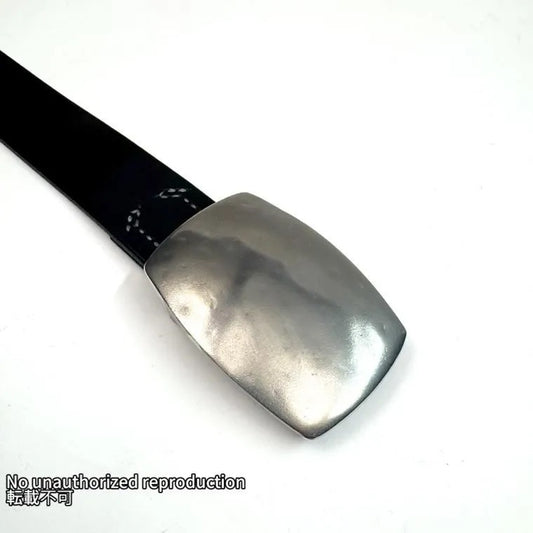 栃木レザーベルト 錫プレートバックルタイプ