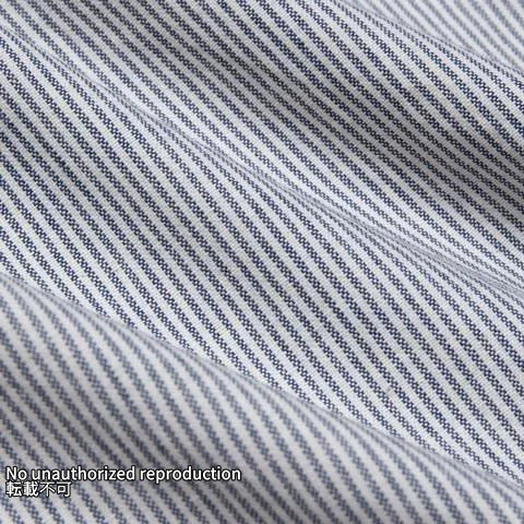 インディゴオックスフォードセルビッチ半袖シャツ/ヒッコリー