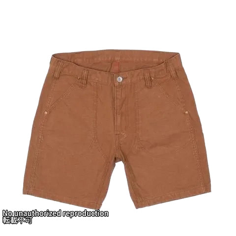 ダブルフロントダックショーツ/ブラウン