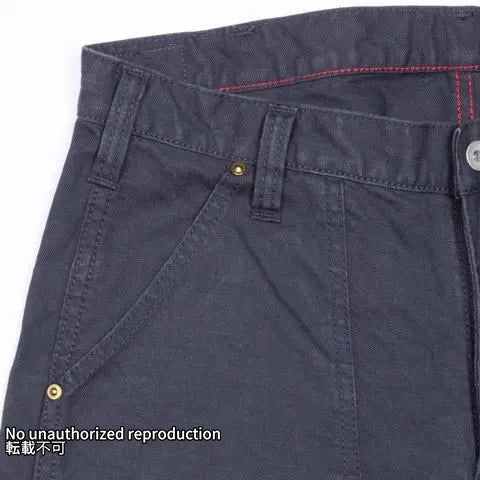 ダブルフロントダックショーツ/ブラック