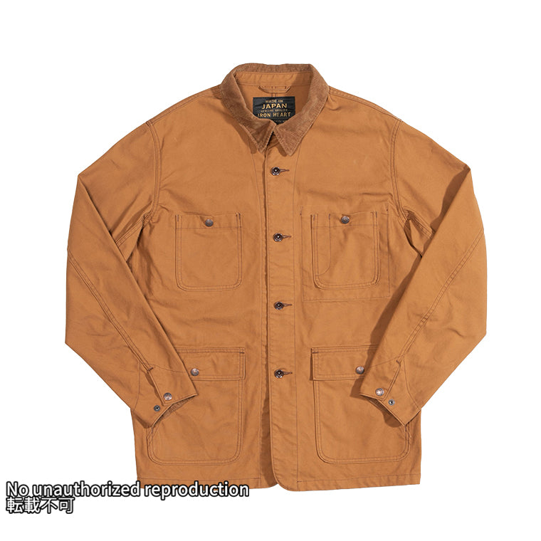 オーガニックコットンダックチョアジャケット/ブラウン