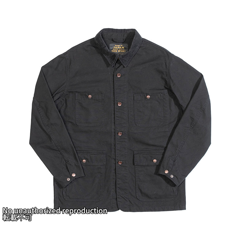 オーガニックコットンダックチョアジャケット/ブラック