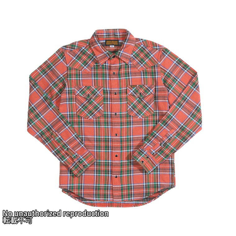 UHFアメリカンチェックウエスタンシャツ／レッド – IRON HEART
