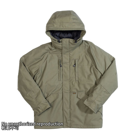 ナイロンコットンサテンウィンタージャケット/オリーブ