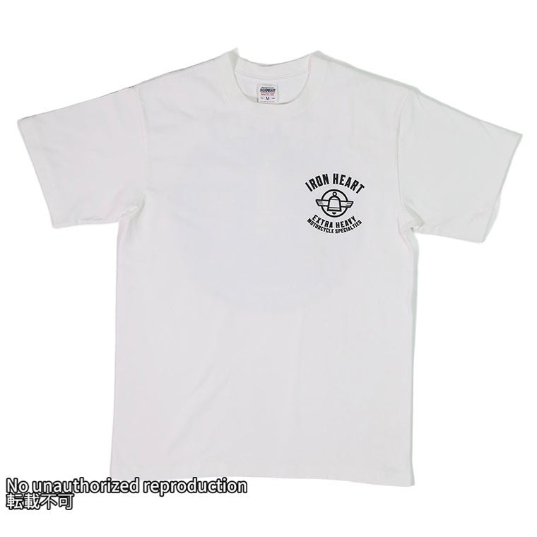 7.5ozヘビーボディプリントTシャツ( プラグ柄)/ホワイト