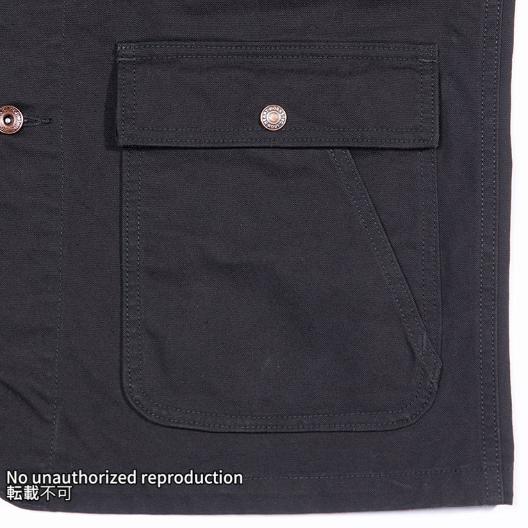 オーガニックコットンダックチョアジャケット/ブラック