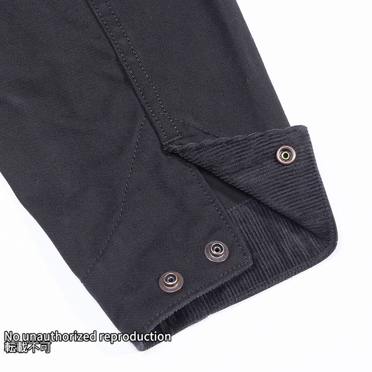 オーガニックコットンダックチョアジャケット/ブラック