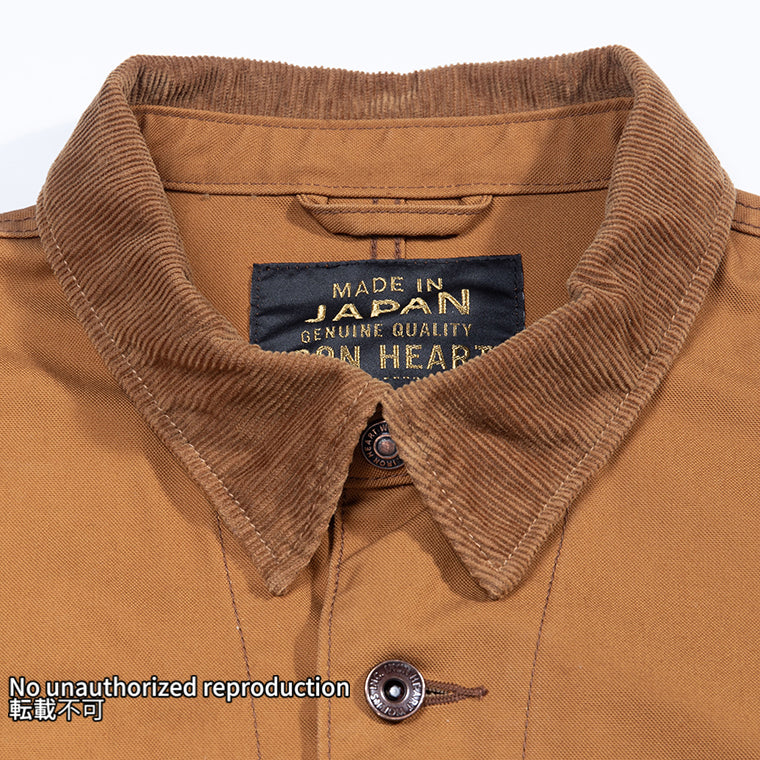 オーガニックコットンダックチョアジャケット/ブラウン