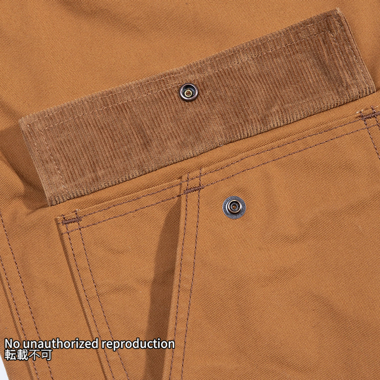 オーガニックコットンダックチョアジャケット/ブラウン