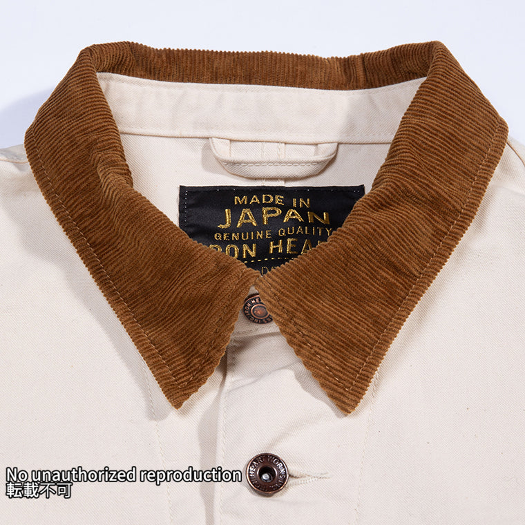 オーガニックコットンダックチョアジャケット/アイボリー