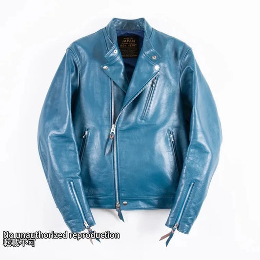 モーターサイクルジャケット/ブルー