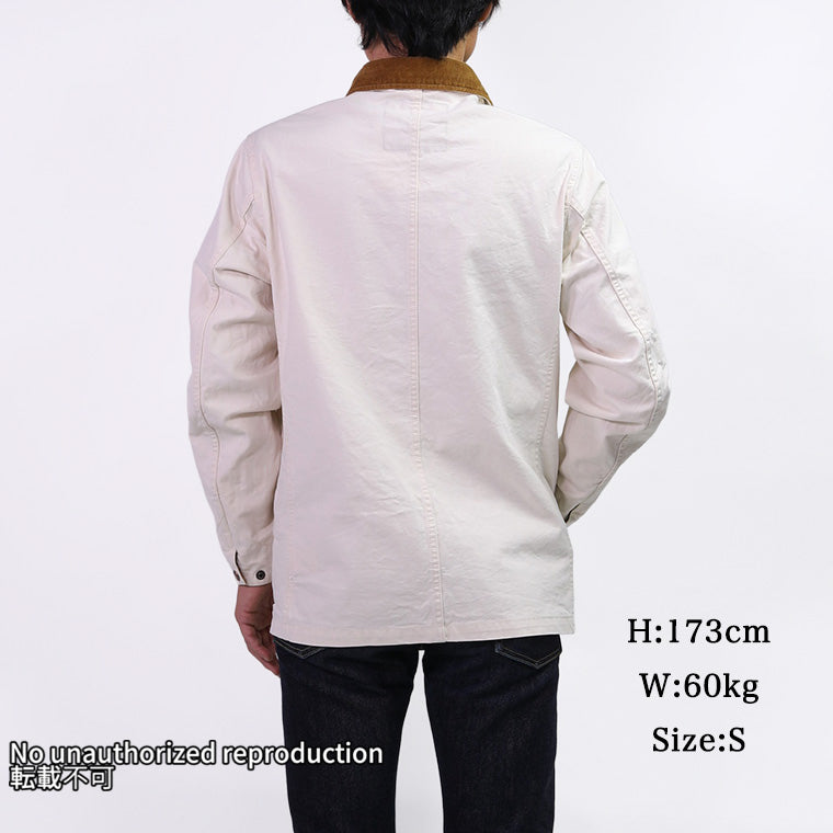 オーガニックコットンダックチョアジャケット/アイボリー