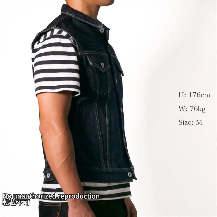 アイアンハート 黒鎧ベスト 美品】IRON HEART 21oz黒鎧デニム アイアンハート 黒鎧ベスト 美品】IRON HEART 21oz黒鎧デニム