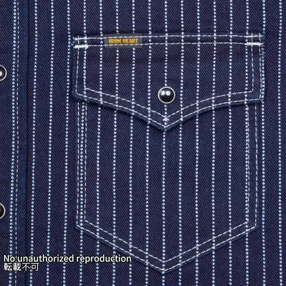 12oz ウォバッシュ ウエスタンシャツ／インディゴ