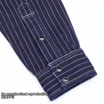 12oz ウォバッシュ ウエスタンシャツ／インディゴ