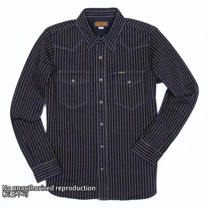 12oz ウォバッシュ ウエスタンシャツ/ブラック – IRON HEART 12oz ウォバッシュ ウエスタンシャツ/ブラック – IRON HEART