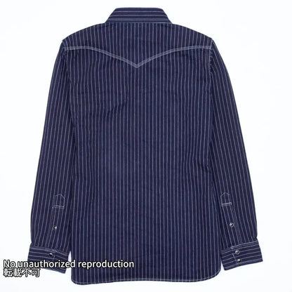 12oz ウォバッシュ ウエスタンシャツ／インディゴ