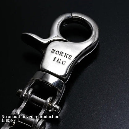 バイクチェーンタイプ シルバーウォレットチェーン